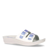 Ciabatta in ecopelle bianco jeans | Boscaini Scarpe