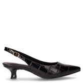 Slingback in ecopelle con tacco nero | Boscaini Scarpe