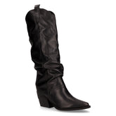 Stivale camperos con tacco in pelle nero - Stivali Donna | Boscaini Scarpe