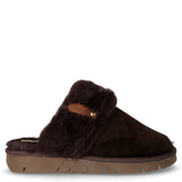 Loxi ciabatta in tessuto marrone | Boscaini Scarpe