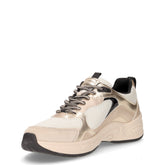 Zarvia sneaker in ecopelle e tessuto papiro oro | Boscaini Scarpe