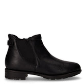 Stivaletto in pelle con zip nero | Boscaini Scarpe