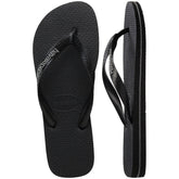 Rubber ciabatta infradito black | Boscaini Scarpe