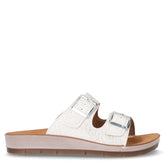 Ciabatta in ecopelle bianco argento | Boscaini Scarpe