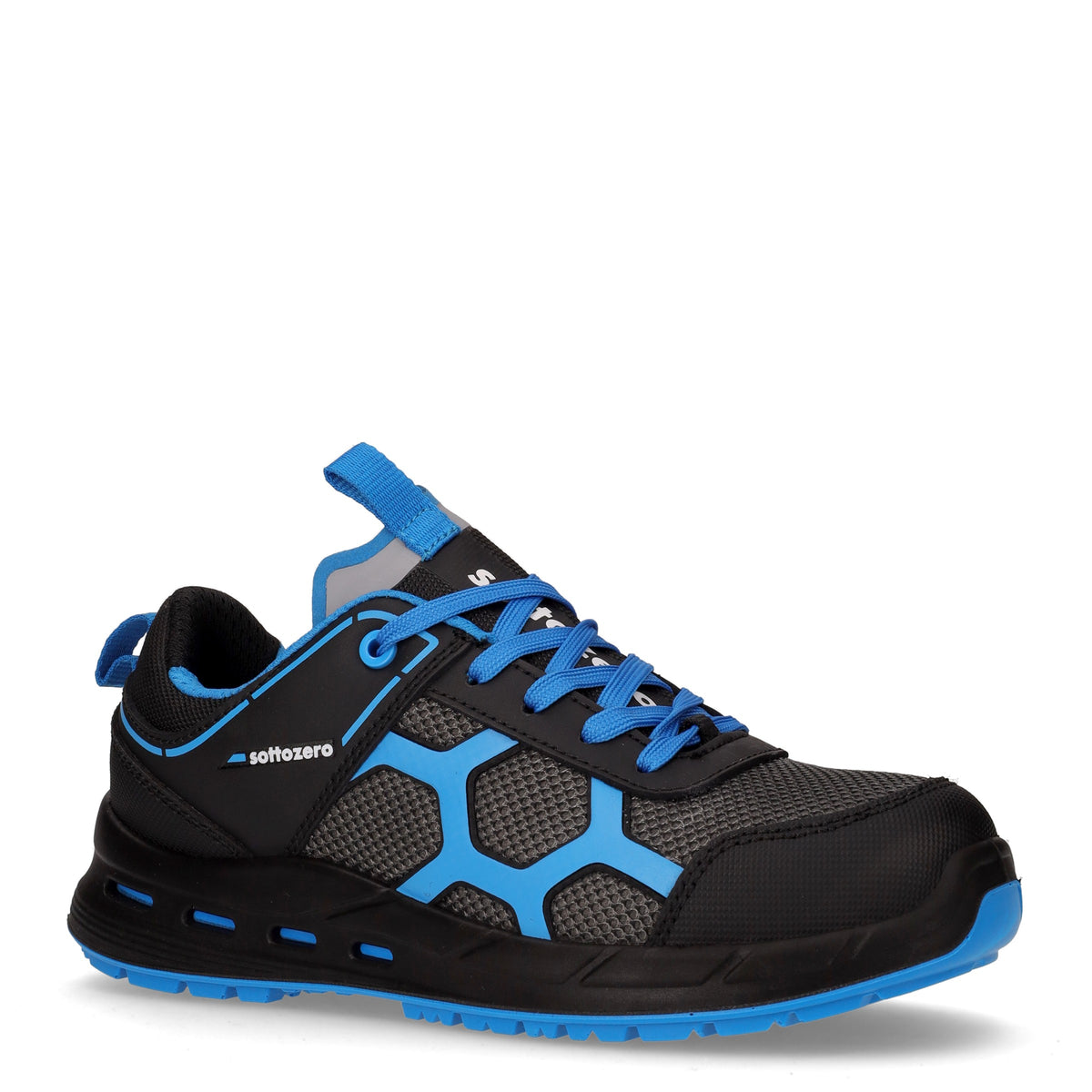 REIS Scarpe Antinfortunistiche Basse - Taglia 47, Pelle Camoscio, Suola EVA/Gomma, Puntale In Acciaio 200J, Categoria SB FO SRA