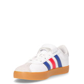 Vl court 3.0 sneaker da bambino in ecopelle bianco blu | Boscaini Scarpe