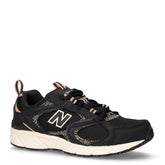 408 sneaker in ecopelle e tessuto nero | Boscaini Scarpe