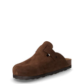 Ciabatta in pelle scamosciata marrone | Boscaini Scarpe