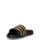 Adilette Aqua ciabatta in gomma nero oro | Boscaini Scarpe