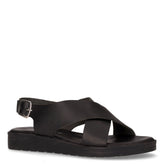 Sandalo in pelle nero | Boscaini Scarpe