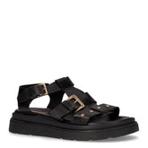 Sandalo con platform nero | Boscaini Scarpe
