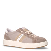 Sneaker in pelle scamosciata e tessuto peltro | Boscaini Scarpe