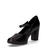 Décolleté in ecopelle con cinturino nero | Boscaini Scarpe