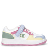 RD18 2.0 sneaker in ecopelle bambina bianco rosa verde | Boscaini Scarpe