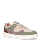 Sneaker in ecopelle kaki grigio rosa - Sneakers Donna | Boscaini Scarpe