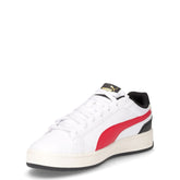 Court classico sneaker in ecopelle bianco rosso | Boscaini Scarpe