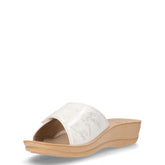 Ciabatta in ecopelle con strappo bianco | Boscaini Scarpe