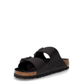 Arizona ciabatta in pelle nero | Boscaini Scarpe