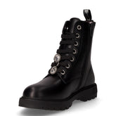 Anfibio in ecopelle con zip bambina nero | Boscaini Scarpe