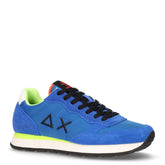 Tom Fluo sneaker in pelle e tessuto blu - SUN68 UOMO | Boscaini Scarpe