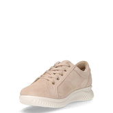 Sneaker con zeppa in pelle beige | Boscaini Scarpe