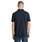 OYSTER RIVER LOGO CHEST LOGO polo in cotone manica corta blu scuro | Boscaini Scarpe