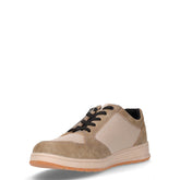 Sneaker in tessuto ed ecopelle beige taupe | Boscaini Scarpe
