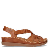 Sandalo con zeppa brandy | Boscaini Scarpe
