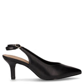 Slingback in ecopelle con tacco nero | Boscaini Scarpe