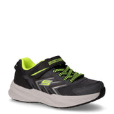 Microspec Tread sneaker in tessuto ed ecopelle bambino grigio nero lime | Boscaini Scarpe