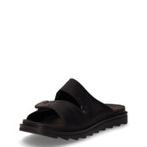 Asher ciabatta in pelle con strappi nero | Boscaini Scarpe