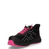 Elettra scarpa antinfortunistica in pelle nero fuxia | Boscaini Scarpe