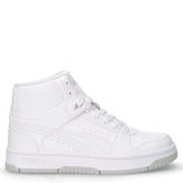 Rebound Slam Mid sneaker in ecopelle ragazzo bianco grigio chiaro | Boscaini Scarpe