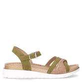 Sandalo in ecoeplle verde | Boscaini Scarpe