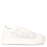 Sneaker in tessuto bianco | Boscaini Scarpe