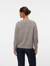 Cardigan in maglia con bottoni grigio beige | Boscaini Scarpe