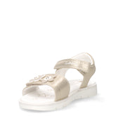 Lovely sandalo in ecopelle glitterata bambina oro chiaro | Boscaini Scarpe