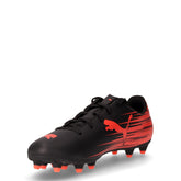 ATTACANTO II FG/AG JR scarpa da calcio in ecopelle con tacchetti nero rosso | Boscaini Scarpe