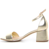 Sandalo con tacco platino - DU SIMON | Boscaini Scarpe