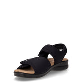 Sandalo in tessuto nero | Boscaini Scarpe