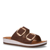 Ciabatta in ecopelle scamosciata marrone | Boscaini Scarpe