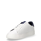 Sneaker in ecopelle bambino bianco blu | Boscaini Scarpe