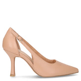 Decollete con tacco in ecopelle cappuccino | Boscaini Scarpe