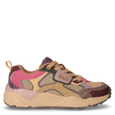 Garner Flashy sneaker in tessuto e pelle kaki multicolor | Boscaini Scarpe