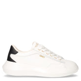Casper 01 sneaker in pelle bianco nero | Boscaini Scarpe