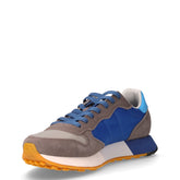 Jaki 2.0 sneaker in tessuto e pelle grigio blu | Boscaini Scarpe