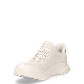 Bobs Squad 4 Dire Step sneaker slip ins in tessuto bianco | Boscaini Scarpe