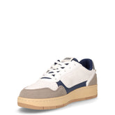 Austin Suit sneaker in pelle ed ecopelle bianco grigio | Boscaini Scarpe