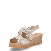 Sandalo con strass e zeppa ghiaccio | Boscaini Scarpe