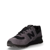 574 sneaker in pelle scamosciata e tessuto navy grigio nero | Boscaini Scarpe